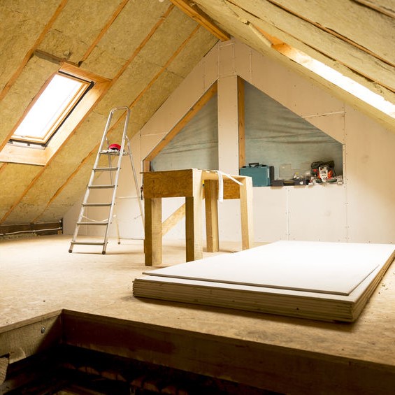 fully insulated attic and roof space