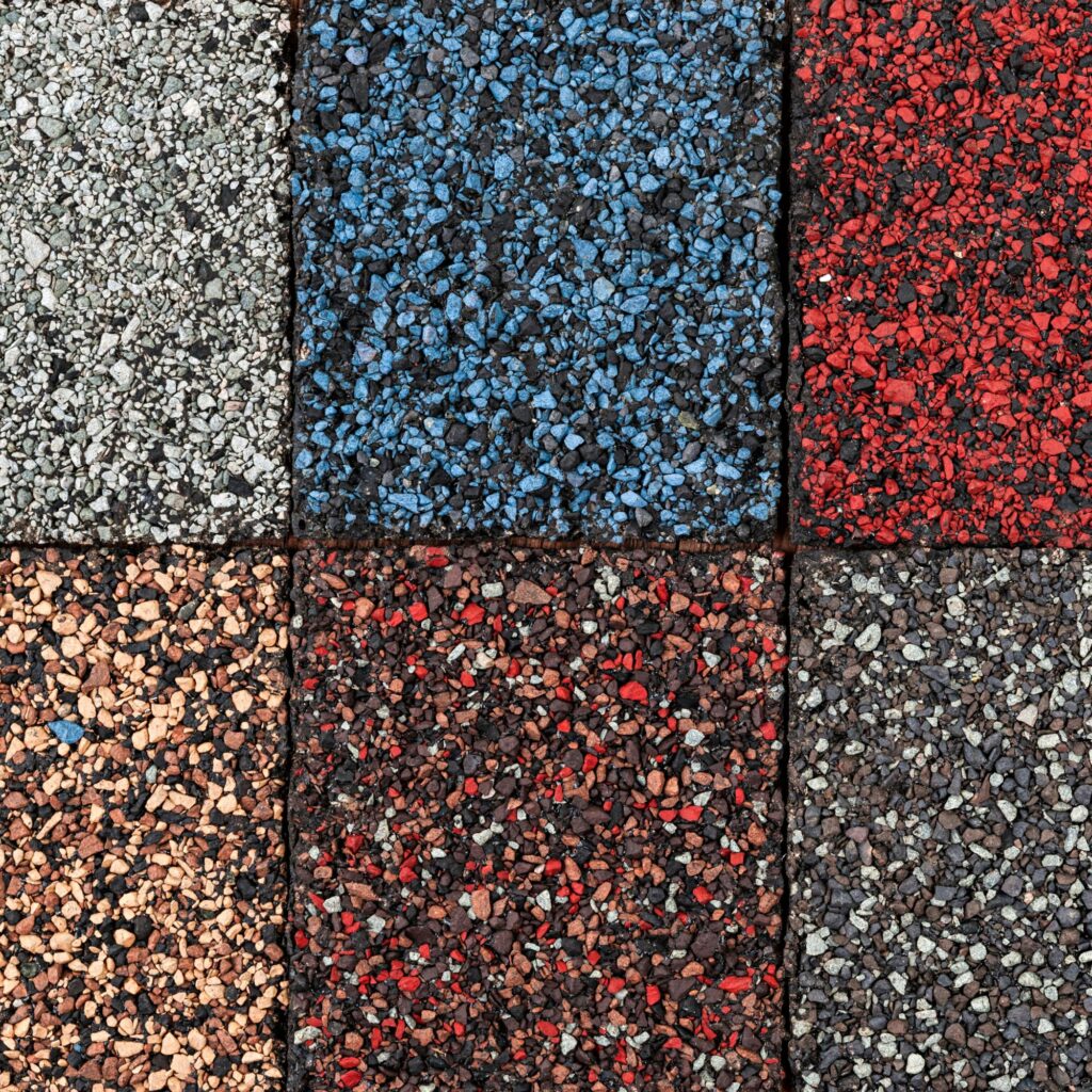 various colors of asphalt shingles